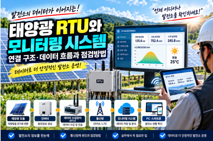 📡 태양광 RTU와 모니터링 시스템 연결 구조|데이터 흐름과 통신장애 점검방법 1 image 23