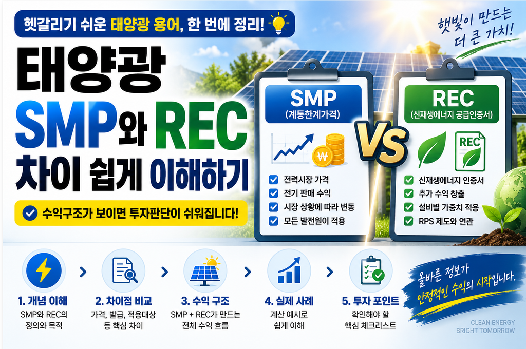 ⚡ 태양광 SMP와 REC 차이 쉽게 이해하기 1 image 8